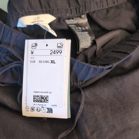 H&M Black Wide Leg Pants - Picture 5 of 7